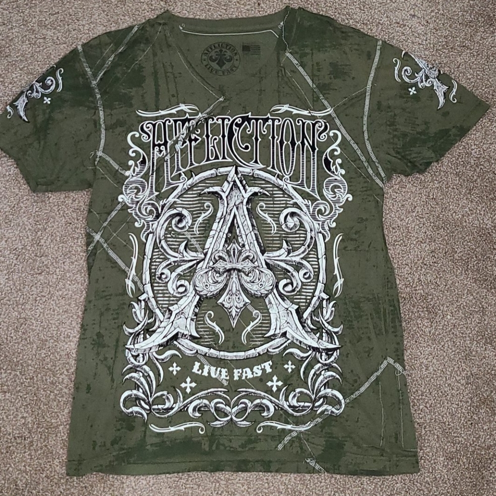 Affliction Live Fast t shirt